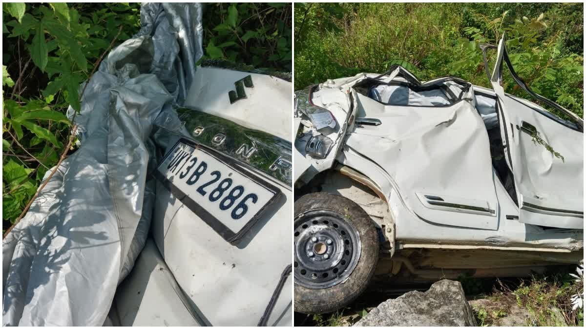 रुद्रप्रयाग में बजीरा-जखोली मार्ग पर हादसे से मचा हड़कंप, 200 मीटर नीचे गिरा वाहन